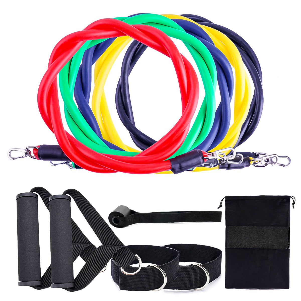 Fitness Rally Resistance Bands – Elastic Exercise Rope Set for Full-Body Workouts | Clestro