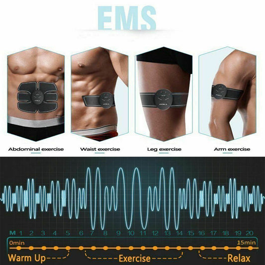 Electric ABS Muscle Toner Belt – Fat Burner & Belly Shaper for Abdomen, Arms & Legs | Clestro