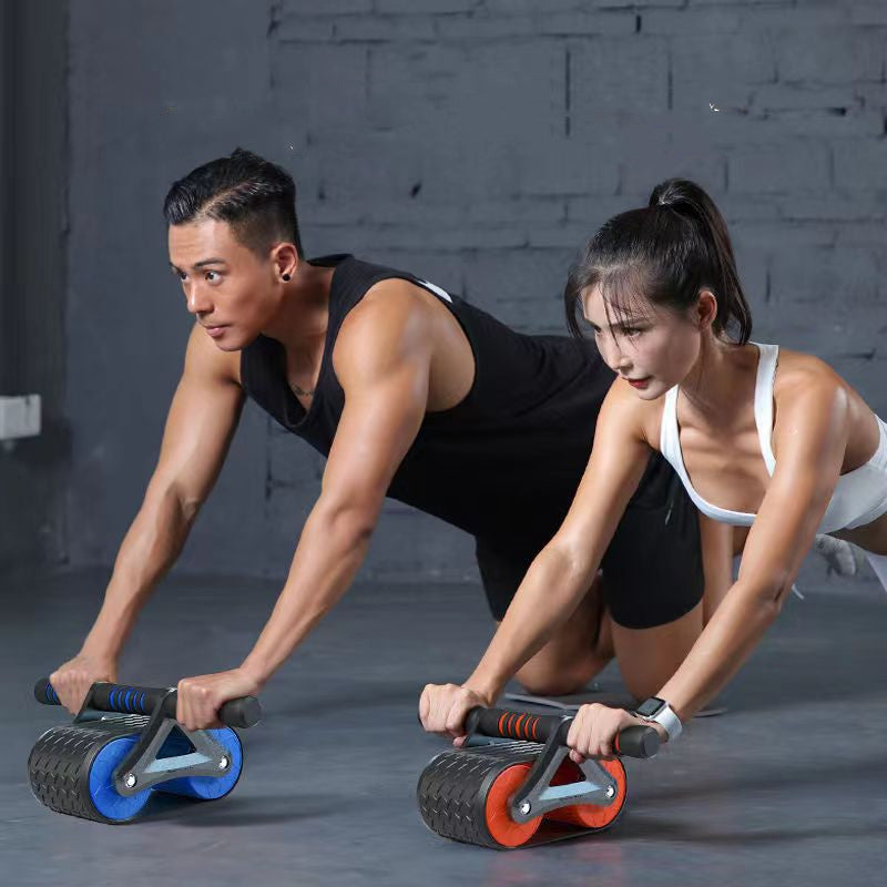 Double Wheel Ab Roller – Automatic Rebound Abdominal Exerciser for Home Gym & Fitness | Clestro