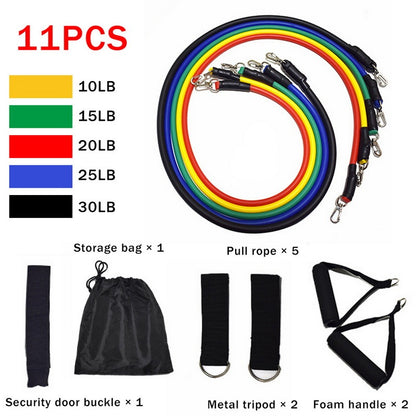 Fitness Rally Resistance Bands – Elastic Exercise Rope Set for Full-Body Workouts | Clestro