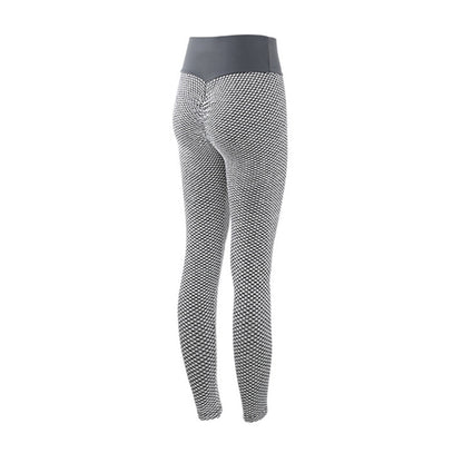 High-Waist Plaid Leggings – Women’s Seamless Yoga & Fitness Pants | Clestro
