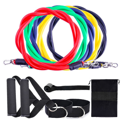 Fitness Rally Resistance Bands – Elastic Exercise Rope Set for Full-Body Workouts | Clestro