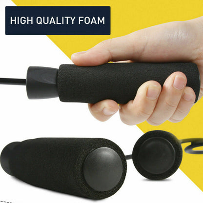 Adjustable Speed Jump Rope – Bearing Skipping Rope for Boxing, Fitness & Aerobic Training | Clestro