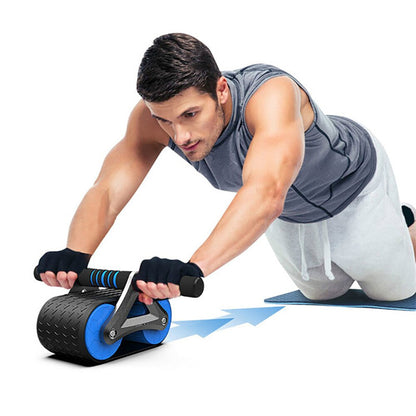 Double Wheel Ab Roller – Automatic Rebound Abdominal Exerciser for Home Gym & Fitness | Clestro