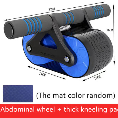 Double Wheel Ab Roller – Automatic Rebound Abdominal Exerciser for Home Gym & Fitness | Clestro