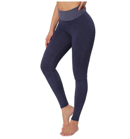 High-Waist Plaid Leggings – Women’s Seamless Yoga & Fitness Pants | Clestro