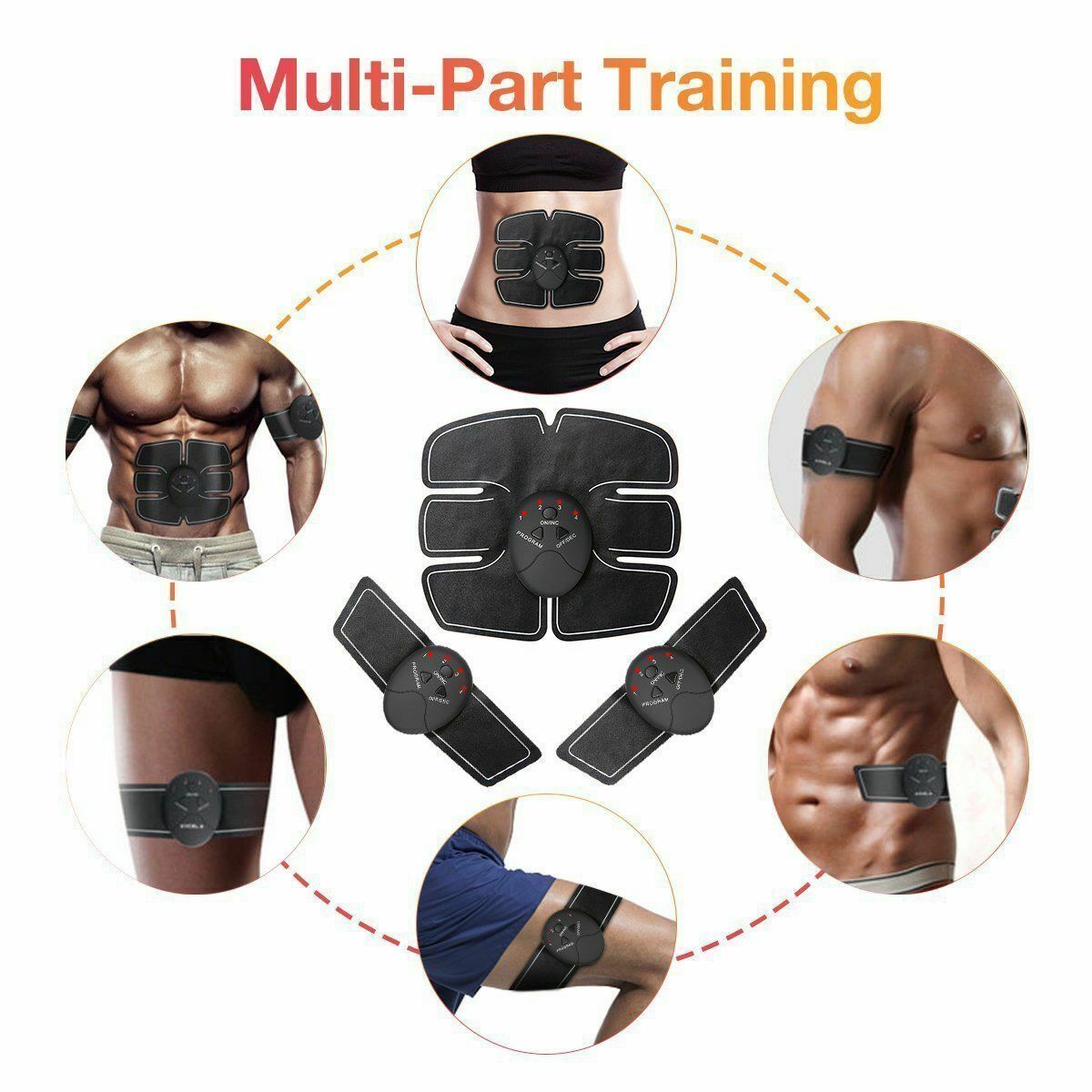 Electric ABS Muscle Toner Belt – Fat Burner & Belly Shaper for Abdomen, Arms & Legs | Clestro