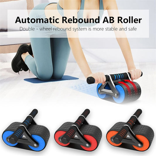 Double Wheel Ab Roller – Automatic Rebound Abdominal Exerciser for Home Gym & Fitness | Clestro